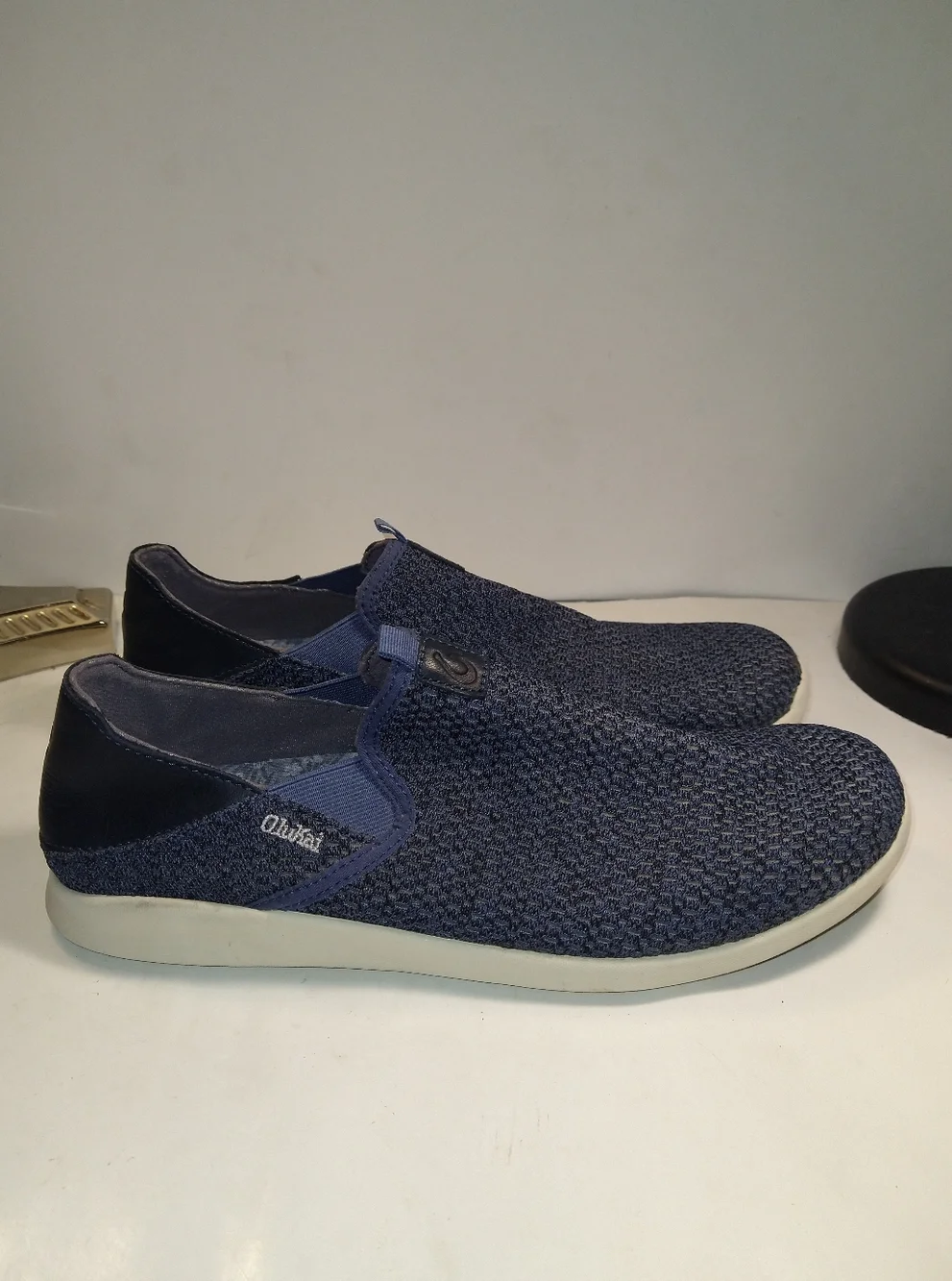 Olukai Alapa Blue Slip On Sneakers Shoes Men's sz 10.
